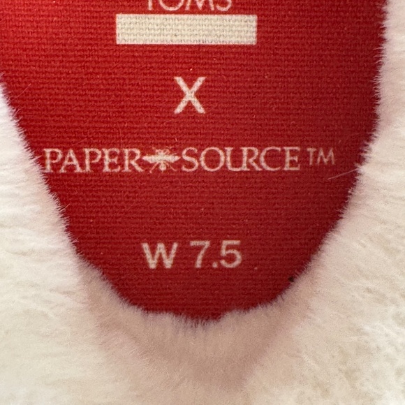 Toms Alpargata Paper Source Holiday Camper Christmas Ortholite Blue Shoes 7.5 - Picture 13 of 15